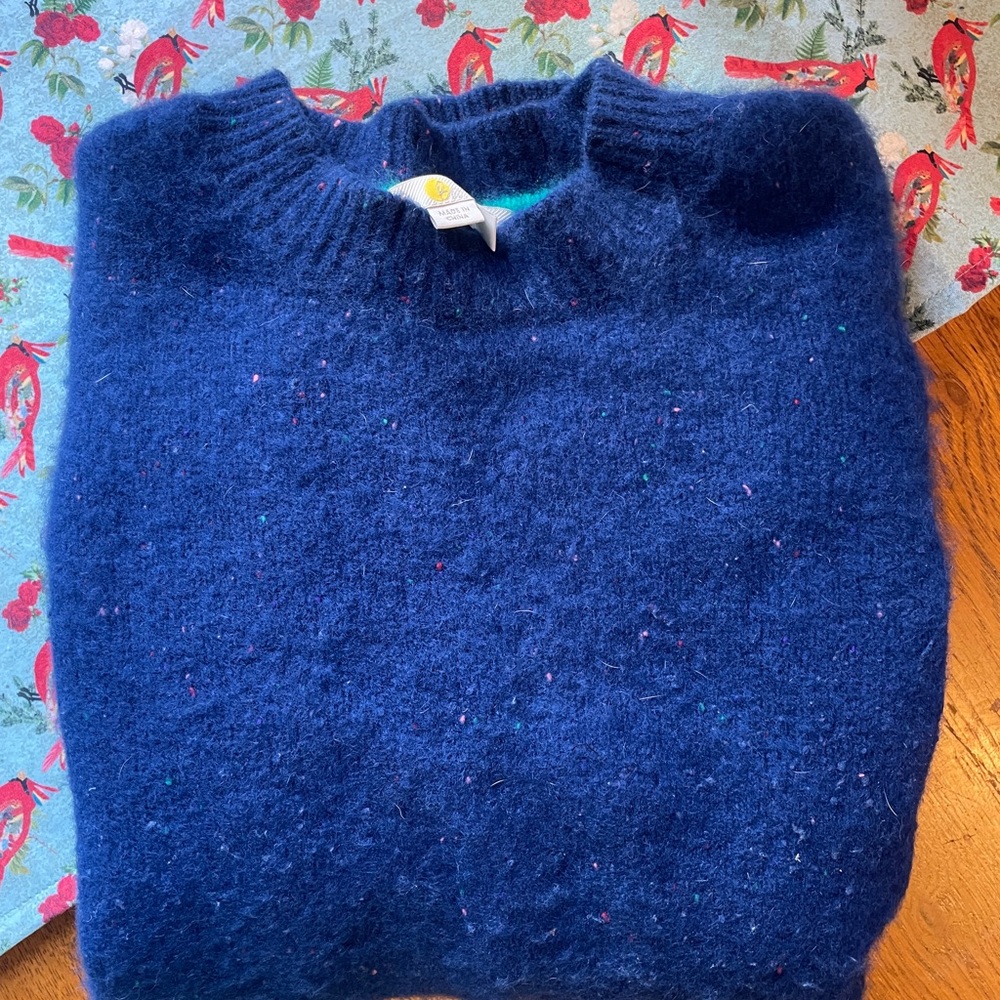 Boden Women’s Deep Blue Crewneck Sweater, XS